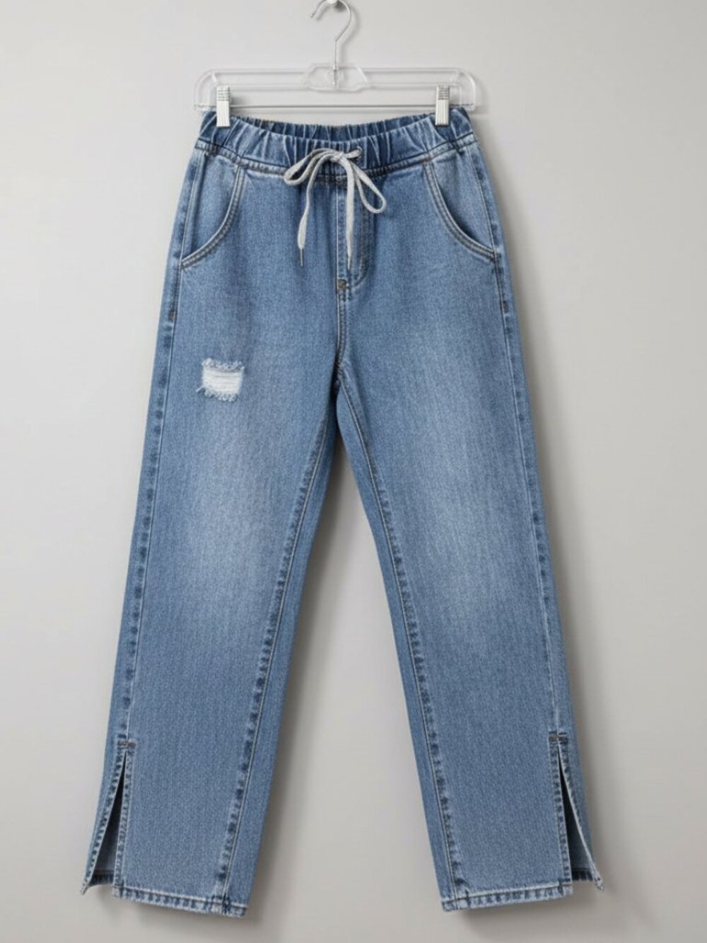 One Teaspoon Distressed Drawstring Jeans Size XS